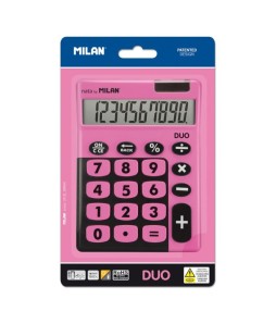 Blíster calculadora sobremesa 10 dígitos Duo, rosa/150610TDPBL