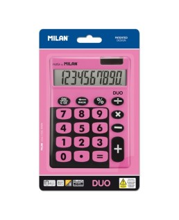 Blíster calculadora sobremesa 10 dígitos Duo, rosa/150610TDPBL