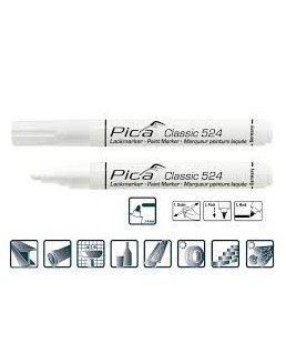 Rotulador permanente Pica Classic 524/52 Blanco