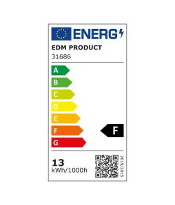 REGLETA ELECTRONICA LED 13W 1150lm 6400K LUZ FRIA 3,6x83,8x3cm EDM