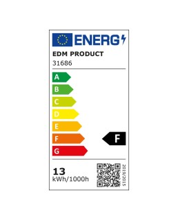 REGLETA ELECTRONICA LED 13W 1150lm 6400K LUZ FRIA 3,6x83,8x3cm EDM