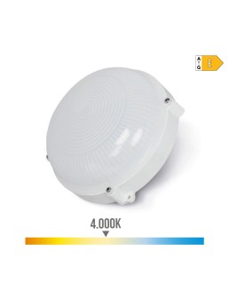 APLIQUE EXTERIOR LED CIRCULAR 12W IP65 4000K LUZ DIA Ø18,8x7,5cm EDM