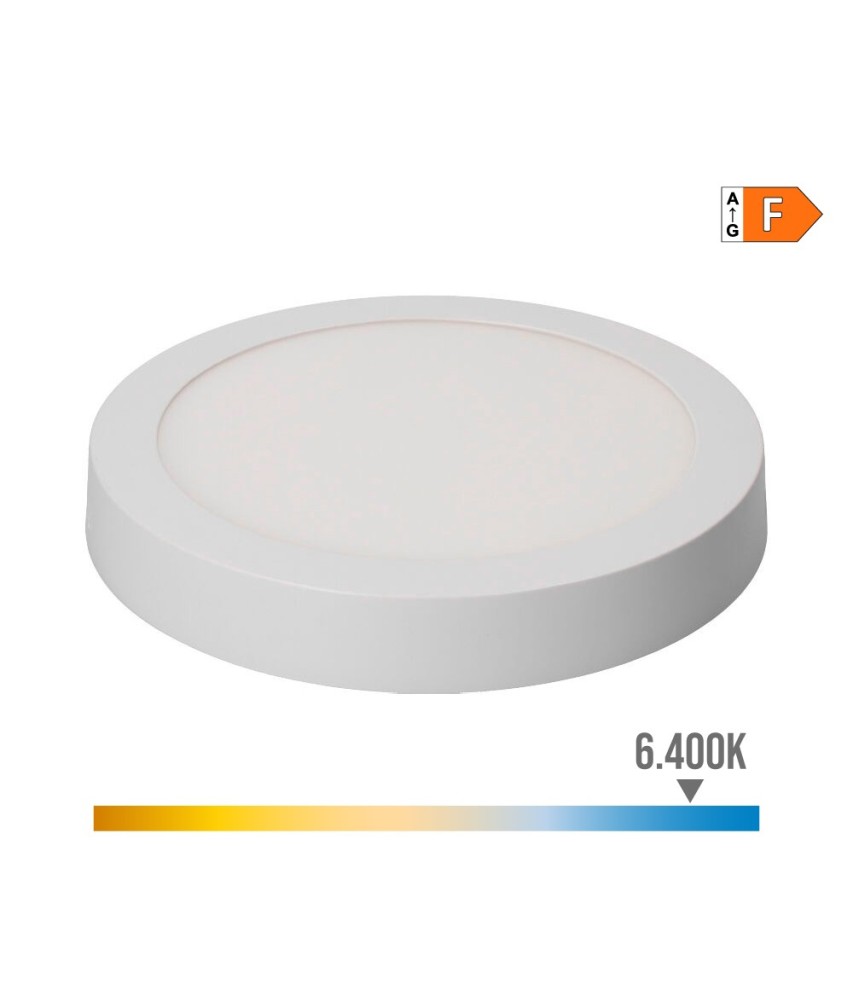 DOWNLIGHT LED SUPERFICIE REDONDO 20W 1500lm 6400K LUZ FRIA Ø22,5x4cm B