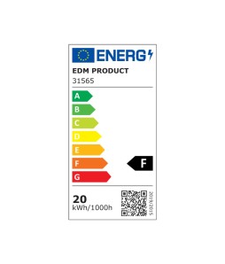 DOWNLIGHT LED EMPOTRABLE REDONDO 20W LUZ FRIA 6400K 1500lm BLANCO Ø22,