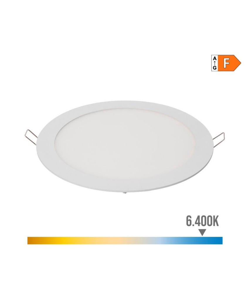 DOWNLIGHT LED EMPOTRABLE REDONDO 20W LUZ FRIA 6400K 1500lm BLANCO Ø22,