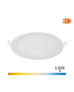 DOWNLIGHT LED EMPOTRABLE REDONDO 20W LUZ FRIA 6400K 1500lm BLANCO Ø22,