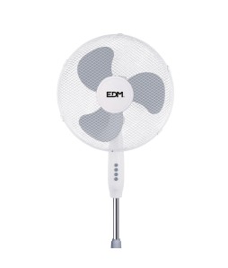 VENTILADOR DE PIE. COLOR BLANCO. POTENCIA: 45W ASPAS: Ø40cm ALTURA REG