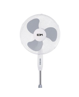 VENTILADOR DE PIE. COLOR BLANCO. POTENCIA: 45W ASPAS: Ø40cm ALTURA REG