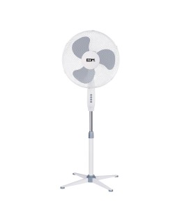 VENTILADOR DE PIE. COLOR BLANCO. POTENCIA: 45W ASPAS: Ø40cm ALTURA REG