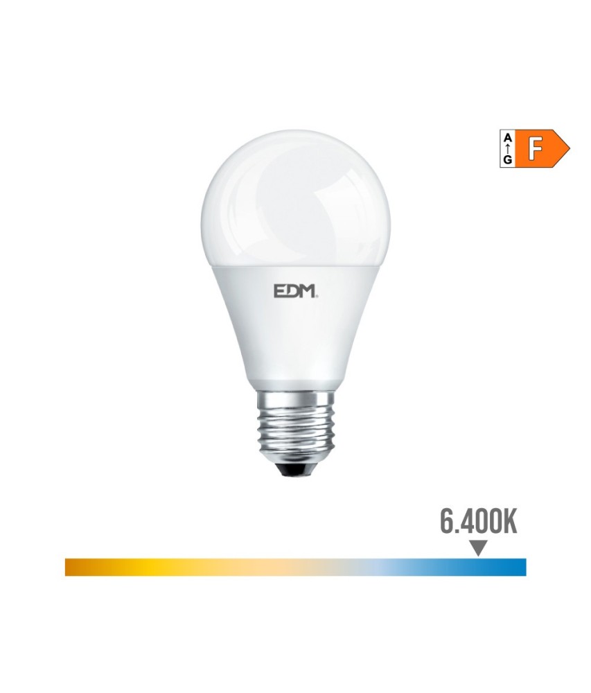 BOMBILLA STANDARD LED E27 15W 1521lm 6400K LUZ FRIA Ø6x11,5cm EDM98706