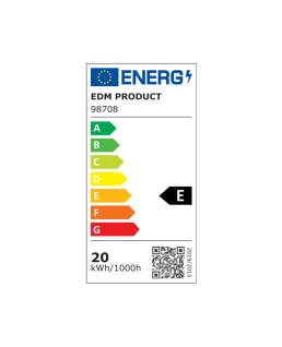 BOMBILLA STANDARD LED E27 20W 2100lm 6400K LUZ FRIA Ø6,5x12,5cm EDM