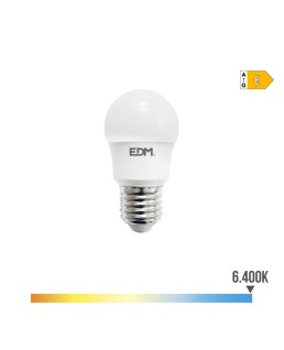 BOMBILLA ESFERICA LED E27 8,5W 1000lm 6400K LUZ FRIA Ø4,5x8,6cm//98728