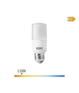 BOMBILLA TUBULAR LED E27 10W 1100lm 3200K LUZ CALIDA Ø4x10,7cm/98839