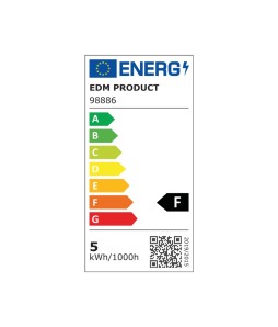 BOMBILLA TUBULAR DE LED E14 4,5W 450lm 6400K LUZ FRIA Ø1,6x6,6cm/98886