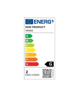 BOMBILLA PEBETERO TUBULAR LED E14 1,8W 130lm 6400K LUZ FRIA Ø1,8x4,8cm