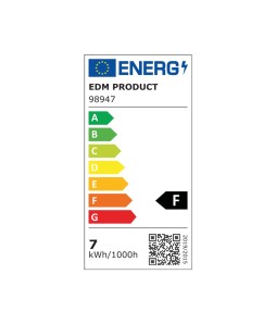 BOMBILLA ESFERICA LED E27 7W 600lm 3200K LUZ CALIDA Ø4,5x8,2cm/98947