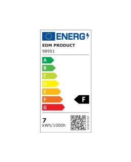 BOMBILLA VELA LED E14 7W 600lm 3200K LUZ CALIDA Ø3,6x10,3cm EDM