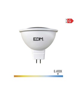 BOMBILLA DICROICA LED MR16 (GU5.3) 5W 12V 450lm 6400K LUZ FRIA Ø5x5cm