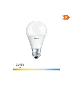 BOMBILLA STANDARD LED E27 12W 1154lm 3200K LUZ CALIDA Ø5,9x11,5cm EDM