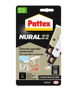 PATTEX NURAL 22 CEMENTO REPARADOR 22ml /INCLUSO BAJO EL AGUA