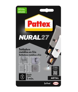 PATTEX NURAL 27 SOLDADURA METÁLICA EN FRIO 22ml/grietas/fugas tubería