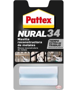 PATTEX NURAL 34 MASILLA RECONSTRUCTORA METALES 50g /Blanca