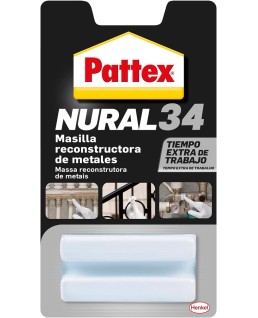 PATTEX NURAL 34 MASILLA RECONSTRUCTORA METALES 50g /Blanca