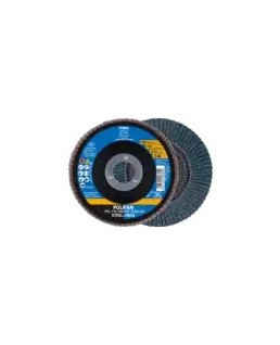 Disco de láminas lijadoras POLIFAN PFC 115x22,23 mm cónico Z40 línea universal PSF STEELOX acero/acero inoxidable