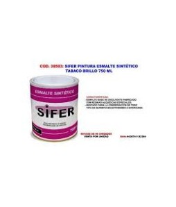 SIFER PINTURA ESMALTE SINTÉTICO 750 ml Tabaco Brillo/34543