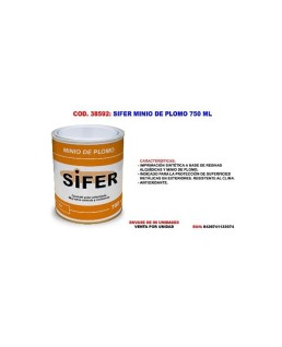 SIFER MINIO DE PLOMO NARANJA 750 ml /38592