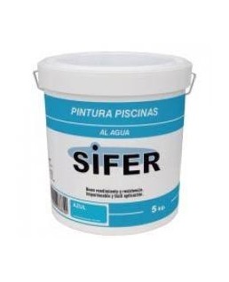 SIFER PINTURA PISCINAS AL AGUA 5Kg Azul / 210216 / Impermeable