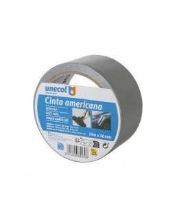 Unecol CINTA AMERICANA 25m X 50mm/8412/Gris/Plata